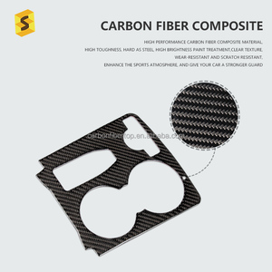 Accesorios de fibra de carbono suave ES, pegatina de Hoder de taza de agua para <span class=keywords><strong>Mercedes</strong></span> Benz C300 W204 2007 2008 2009 <span class=keywords><strong>2010</strong></span> 2011 - Product Image 5