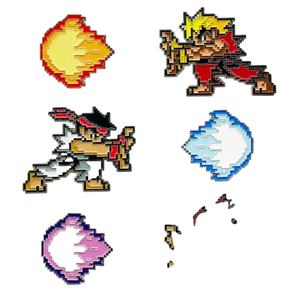 Broche de Metal con Diseño de <span class=keywords><strong>Anime</strong></span> al por Mayor, Popular, de Dibujos Animados, Lindo, del Juego <span class=keywords><strong>Street</strong></span> <span class=keywords><strong>Fighter</strong></span>, Lonken Hoki Wave Fist, Insignia de Esmalte - Product Image 2