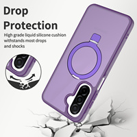 Coques de téléphone tendance en PC+TPU pour Samsung Galaxy A17 5G/A06/A07/A36/A56 A16 A08 A18 avec support magnétique intégré