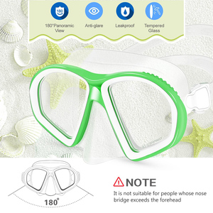 Máscara de <span class=keywords><strong>buceo</strong></span> de vidrio XIALE con función antiniebla Vista amplia y sello perfecto para inmersiones en el océano profundo - Product Image 5