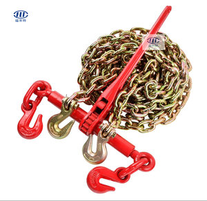 Chaîne de transport de fret en acier galvanisé 10 mm 12 mm 13 mm G80 G70 avec crochets à œil - Product Image 5