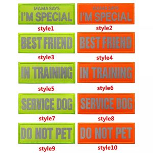 แผ่นปะติดผ้าแคนวาสแบบสะท้อนแสง ปักเลื่อม ตกแต่งด้วยเรซิ่น ใช้งานได้กับสายรัดสุนัขช่วยงาน ถอดออกได้ เป็นมิตรกับสิ่งแวดล้อม - Product Image 2