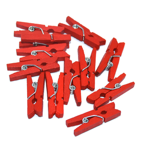 Petites pinces <span class=keywords><strong>à</strong></span> <span class=keywords><strong>linge</strong></span> en bois colorées, mini-pinces en bois pour mur photo, cadeaux de fête et projets artistiques DIY - Product Image 2