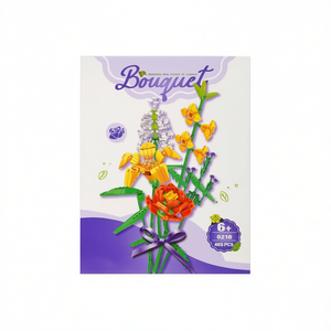 Bouquet Construction Set 0216 465 Pcs Building <b>Blocks</b> For Kids Age 6 Plus Flower Model Kit - Product Image 2