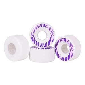Ruedas de Skateboard de Poliuretano en Blanco, 55*32mm, 80A, 60% Rebote, Fabricadas en China - Product Image 1
