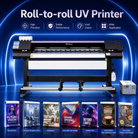 Nueva Impresora UV de Inyección de Tinta Automática de Gran Formato 1.6m 1.9m para Pancartas Flexibles, Papel Tapiz, Vinilos Adhesivos I3200