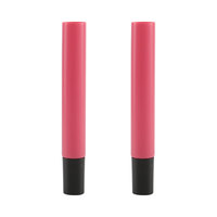 Emballage en plastique mat avec logo personnalisé, tubes à gloss à lèvres vides de 8 ml, 10 ml, 15 ml, 20 ml, bouchon à vis blanc rose, cosmétique, diamètre 16 mm