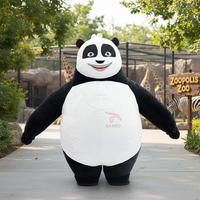 Costume de Mascotte Gonflable Géant en Peluche Panda pour Adultes, Personnalisé, avec Batterie, Idéal pour Spectacles de Carnaval et Festivals (Vente en Gros)