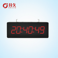 Horloge murale numérique synchrone double face avec synchronisation GPS, horloge NTP de 4 pouces pour salle de réunion et salle d'examen