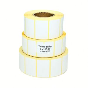 Etiquetas Adhesivas de Papel Térmico con Base Amarilla para Etiquetas de Código de Barras Personalizadas para Uso Agrícola - Product Image 1