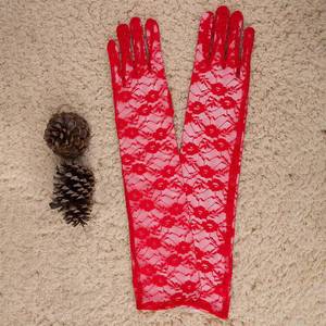 Gants élégants en dentelle florale de haute qualité pour femmes, longueur coude, pour cosplay, fêtes et mariages - Product Image 5