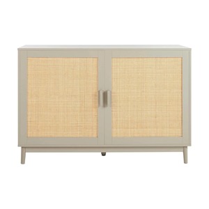 <span class=keywords><strong>Mueble</strong></span> de Almacenamiento Moderno para Sala de Estar con Puerta de Ratán Gris, Aparador de Madera para el Hogar, <span class=keywords><strong>Mueble</strong></span> de Almacenamiento de Gran Capacidad - Product Image 2