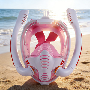 Dual Tube Diving Mask Full Dry Anti Fog Lenses For Adults Snorkeling Swimming Equipment MZ1513 - Product Image 2