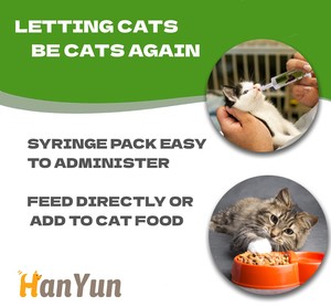 Hanyun Pet Immune Support Gel Suplemento <span class=keywords><strong>de</strong></span> pasta nutricional Promueve el sistema inmunológico con L-lisina para gatos - Product Image 4