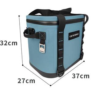 Kaynaklı su geçirmez kare yumuşak yalıtımlı soğutucu çanta gıda taşınabilir katlanabilir piknik buzdolabı yalıtımlı 1 adet/poli çanta + karton - Product Image 3