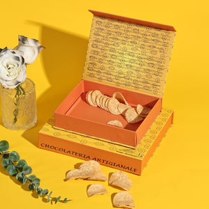 Caja de papel de regalo magnética personalizada, cartón duro, embalaje plegado de lujo, caja rígida plegable con logotipo negro - Product Image 5