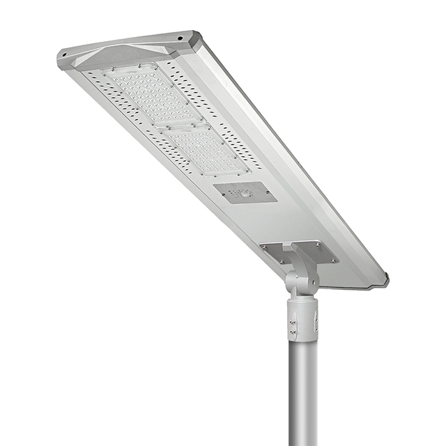 High Performance Solar AC/Battery LED Street Lamp Ultra-Bright 180lm/W Die-cast Aluminium Body IP66 High-Efficiency Battery