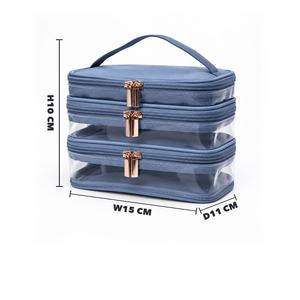 Bolsa de almacenamiento TPU multicapa, personalización ODM OEM, estuche cosmético BSCI, bolsa de maquillaje de viaje - Product Image 1