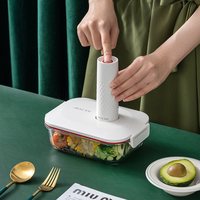 Boîtes à déjeuner en verre micro-ondable hermétiques avec pompe à vide électrique