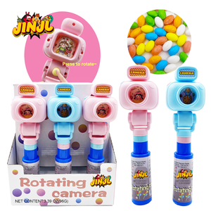 Caramelos Duros Halal Más Vendidos al por Mayor para Supermercados, Juguetes de Dibujos Animados, Tubos de Caramelos con Cámara Giratoria para Niños Mayores de 5 Años, EN71 - Product Image 1