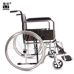 Produsen kursi roda Guangzhou grosir furnitur rumah sakit Baja Manual kursi roda lipat hemiplegia rehabilitasi - Product Image 5