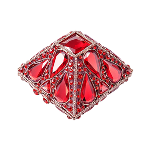 Women Luxury Diamond Box <b>Clutch</b> Purse Brightly Rhinestones Evening Bag Dazzling Crystals Handbag for <b>Wedding</b> Dates - Product Image 5
