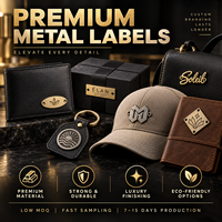 Étiquettes métalliques personnalisées pour vêtements, étiquettes de marque en métal, étiquettes de marque en métal pour vêtements, étiquettes de marque en métal pour bandes