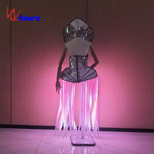 Falda de fiesta de luz luminosa LED a todo color Falda brillante intermitente con Ideal para <span class=keywords><strong>baile</strong></span> de salón, fiestas Rave, festivales - Product Image 2