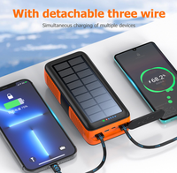 Productos Más Vendidos 2024, Cargador de Teléfono Portátil con Dinamo, Carga Rápida, Banco de Energía Impermeable de 10000 mAh, Banco de Energía Solar con Manivela