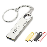 Clé USB Style Porte-Clés Vente Chaude 2G 4G 8G 16G 32G 64G 128G, Mini Clé USB 2.0 3.0