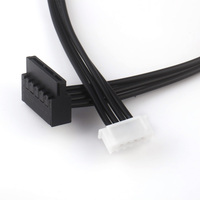 Kabel Daya 6Pin ke Dual SATA 15Pin BARU untuk Kabel Daya Hard Disk Motherboard Acer