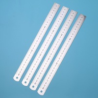 Règle en Acier Inoxydable 30 cm (300 mm) Métrique Impériale, Règle à Bois, Fourniture Directe du Fabricant, Matériau Bois et Métal