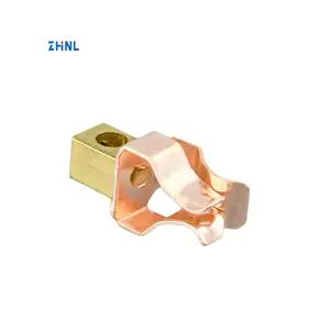 OEM customized Pakistan socket insert customized brass stamping parts electrical accessories brass electrical connector strip