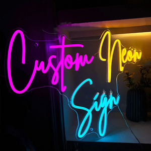 Insegne al Neon Personalizzate in Acrilico, Insegne LED Senza MOQ, Nome, Testo, Motivo, Insegne al Neon per Decorazione Pareti Camera da Letto. - Product Image 1