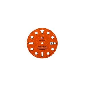 Reloj de Lujo para Hombre con Esfera de Aventurina Naranja y Caja de Titanio, Automático, de Buceo, Edición Limitada, Resistente al Agua 20 BAR, Correa de Cuero/Goma - Product Image 4