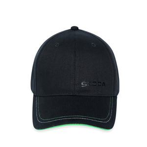 หมวกเบสบอลทรงแข็งคุณภาพสูง ปักโลโก้ สำหรับพนักงาน ป้องกันแสงแดด โฆษณา หมวกสีดำ - Product Image 1