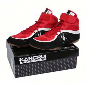 Chaussures de lutte confortables de haute qualité en gros, chaussures de lutte classiques professionnelles pour l'entraînement physique - Product Image 1