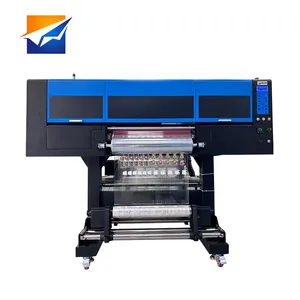 ZYJJ 30cm 60cm 70cm I3200 4 6 8 Color Uv Dtf Permastickers Impresora 2 en 1 A3 UV DTF Impresora