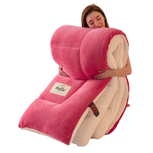 Bán Buôn Siêu Mềm Flannel Mùa Đông Comforter Bộ Đồ Giường Đặt Hiện Đại In Hot Bán Dày Chăn Polyester Làm Đầy Cho Khách Sạn - Product Image 1