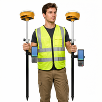 Récepteur GNSS RTK Hi V300 avec radio UHF, IMU inclinable, kit de levé RTK complet (constellation complète) / ensemble base et rover RTK, certifié IP68