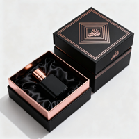 Caja de Embalaje Rígida para Muestras de Perfume de Lujo Moderno y Elegante con Recubrimiento UV, Materiales Reciclados y Logotipo Personalizado para Exhibición