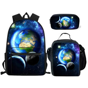 Étudiants toile <span class=keywords><strong>cartables</strong></span> galaxie espace planètes impression école sacs à dos pour adolescentes mignon <span class=keywords><strong>cartables</strong></span> enfants Mochila 3 ensembles - Product Image 5