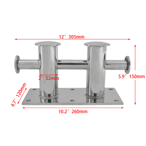 Лодка 316 нержавеющая сталь зажим Heavy Duty Двойной швартовые бит крест пал - Product Image 2