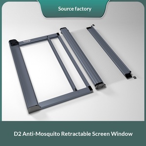 Moustiquaire invisible <span class=keywords><strong>enroulable</strong></span> abordable pour portes et fenêtres, moustiquaire coulissante moderne rétractable - Product Image 5