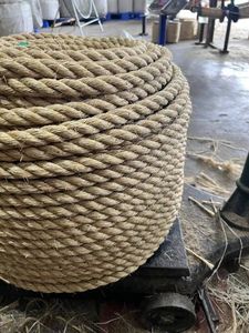 Lumière économique 12 mm * 220 m 3/4 brin naturel torsadé non huilé étanchéité foin fibre de <span class=keywords><strong>sisal</strong></span> barrière <span class=keywords><strong>corde</strong></span> longueur 220 mètres - Product Image 4