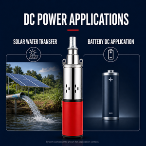 QY Stainless Steel DC Screw Pump Submersible Water Transfer 12V 250W Low Pressure Electric Motor - Product Image 4