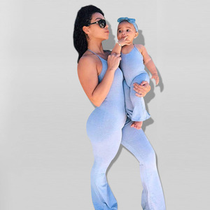 Moderna e accogliente madre figlia abiti coordinati abbigliamento bambini mamma e Me abiti - Product Image 2