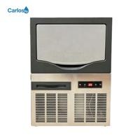 Machine à glaçons cubiques premium refroidie par air, design sous comptoir, produisant des glaçons cristallins pour les pubs et les salons de thé
