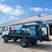Camion multifonctionnel équipé d'une plateforme de forage de puits d'eau, perce rapidement, adapté aux puits d'eau industriels