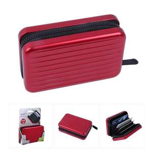 Portefeuille fin en aluminium ABS avec blocage RFID, porte-cartes de crédit, logo personnalisé gravé au laser, cadeau promotionnel, cadeau d'entreprise pour hommes - Product Image 3